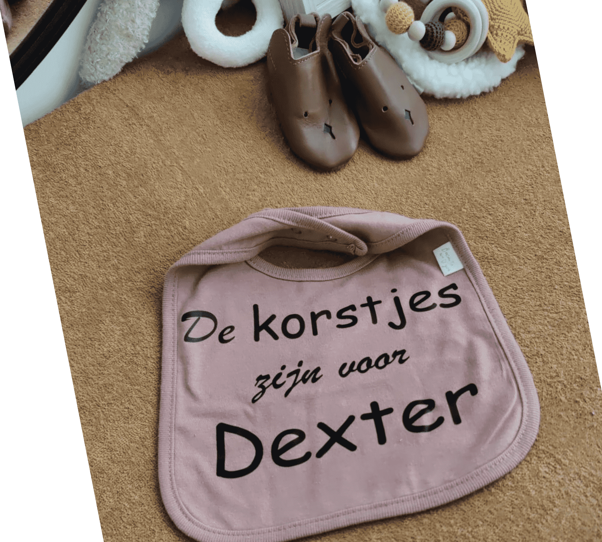 Slabber met eigen tekst